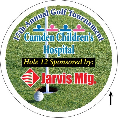 22" dia. Corrugated 4 Color Process Signs